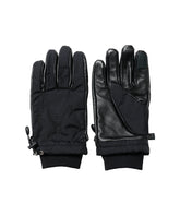 LEATHER & QUILTED NYLON GLOVE