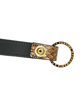 PYTHON LEATHER KEY HOLDER