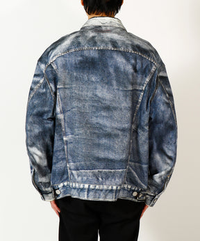 ジャケット 綿ツイル 転写プリント Levi's Wネーム BerBerJin