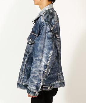 ジャケット 綿ツイル 転写プリント Levi's Wネーム BerBerJin
