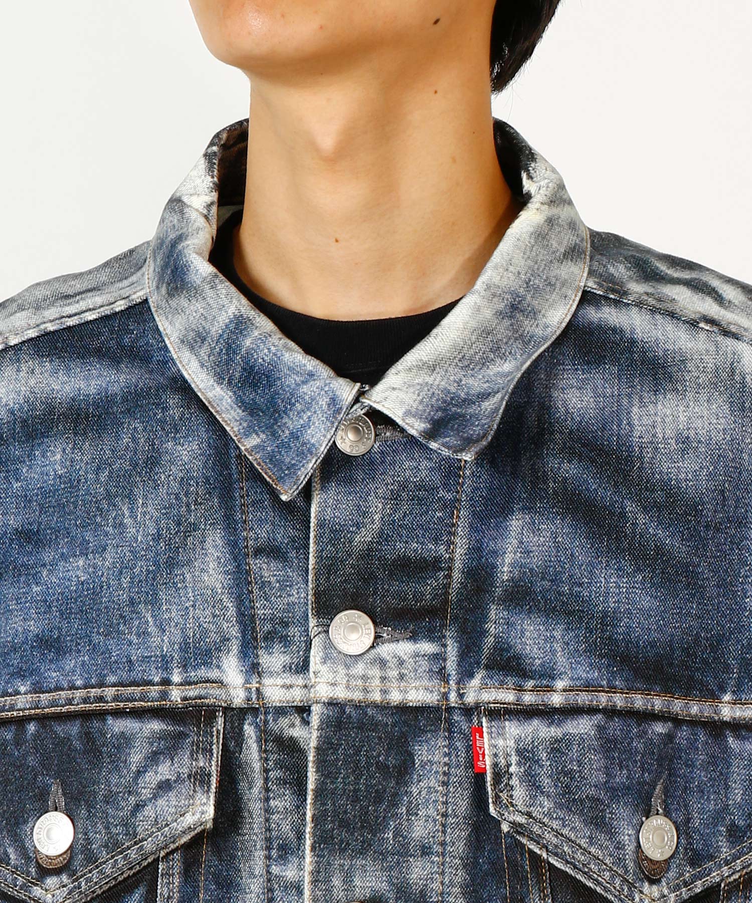 綿ツイル インクジェットプリント Levi's Wネーム BerBerJin - JUNYA