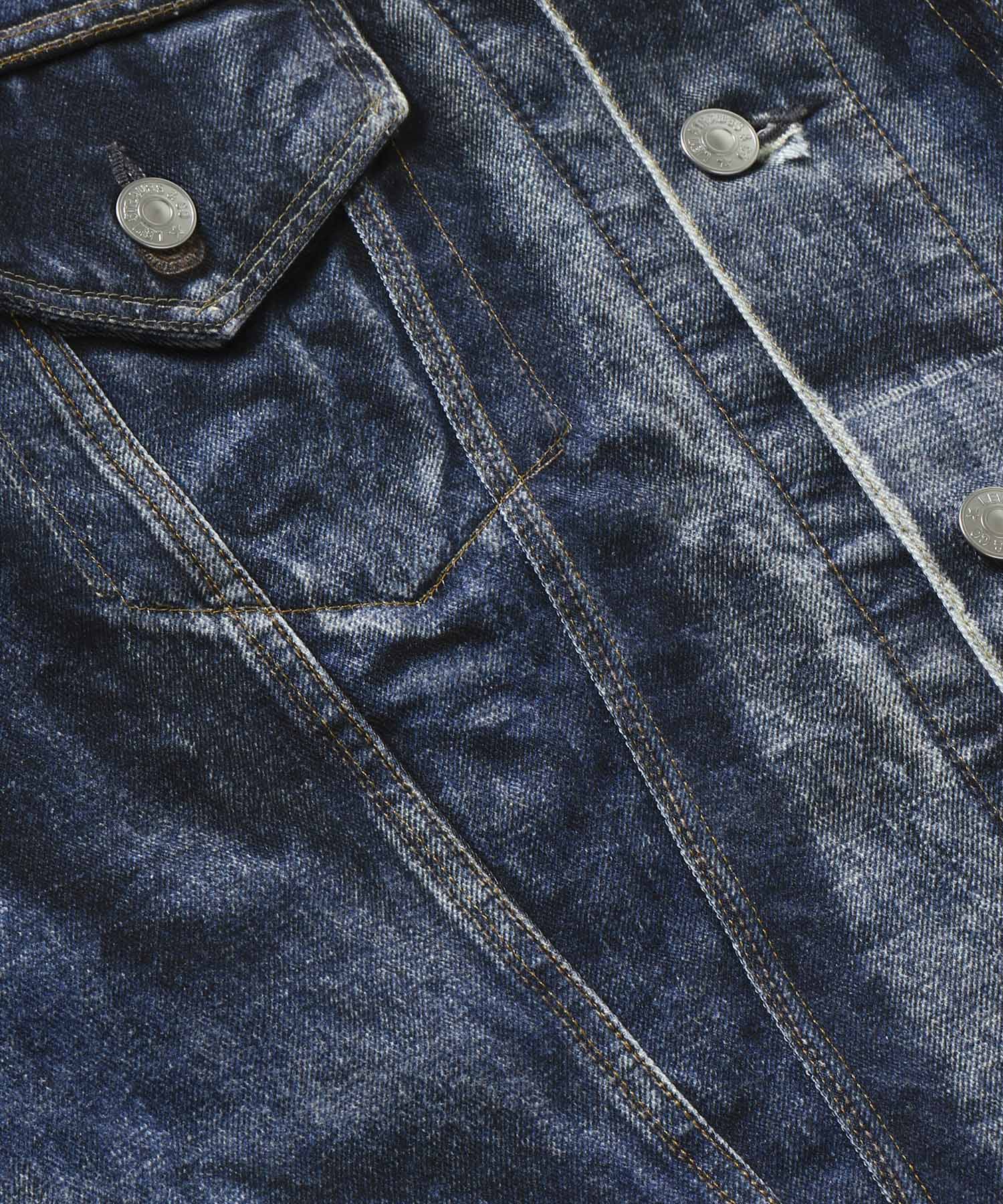 綿ツイル インクジェットプリントLevi's Wネーム BerBerJin