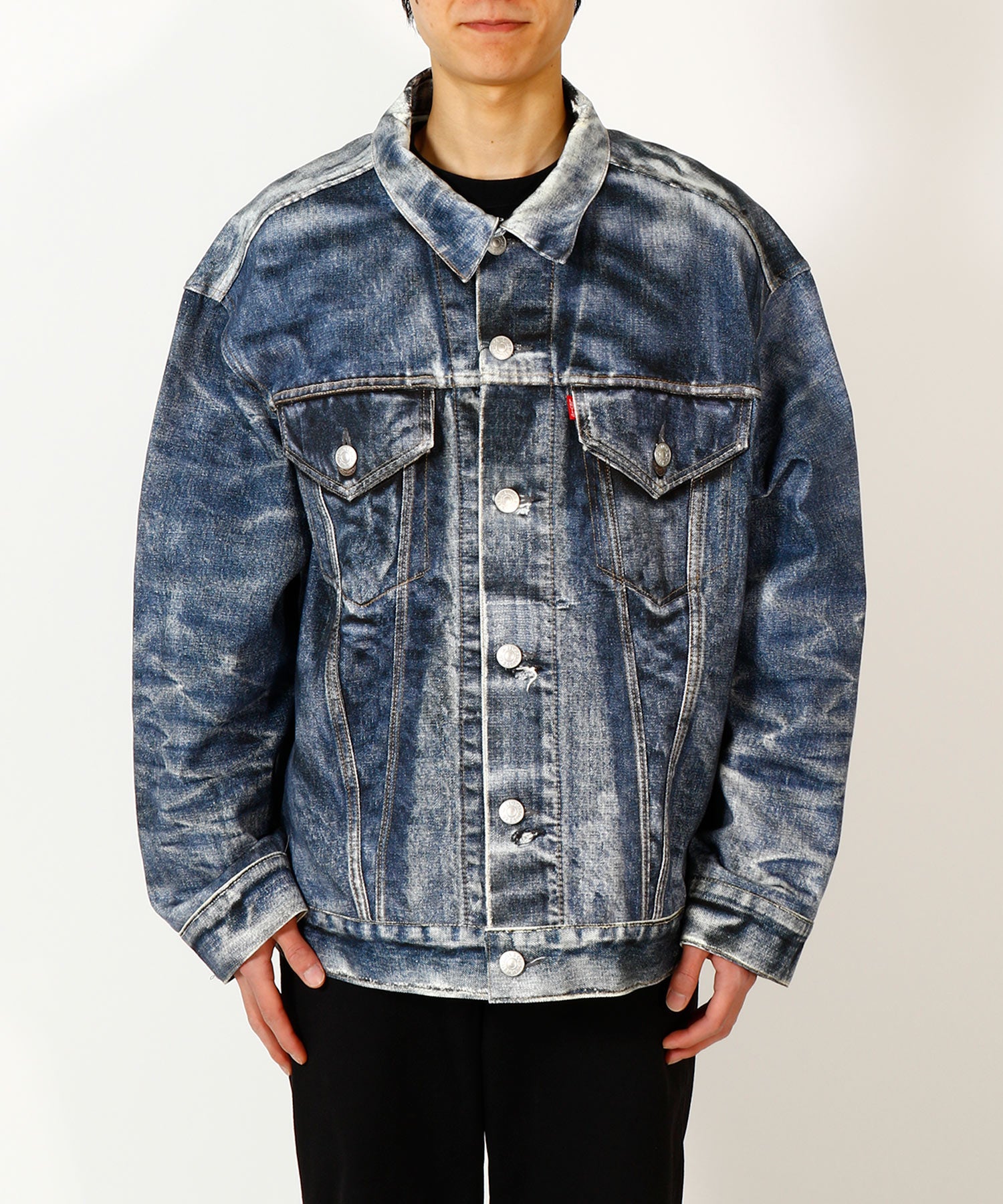 ジャケット 綿ツイル 転写プリント Levi's Wネーム BerBerJin - JUNYA