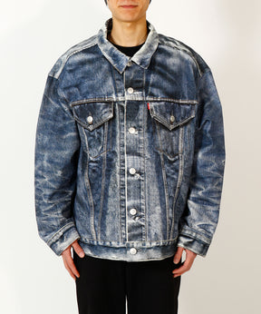 ジャケット 綿ツイル 転写プリント Levi's Wネーム BerBerJin