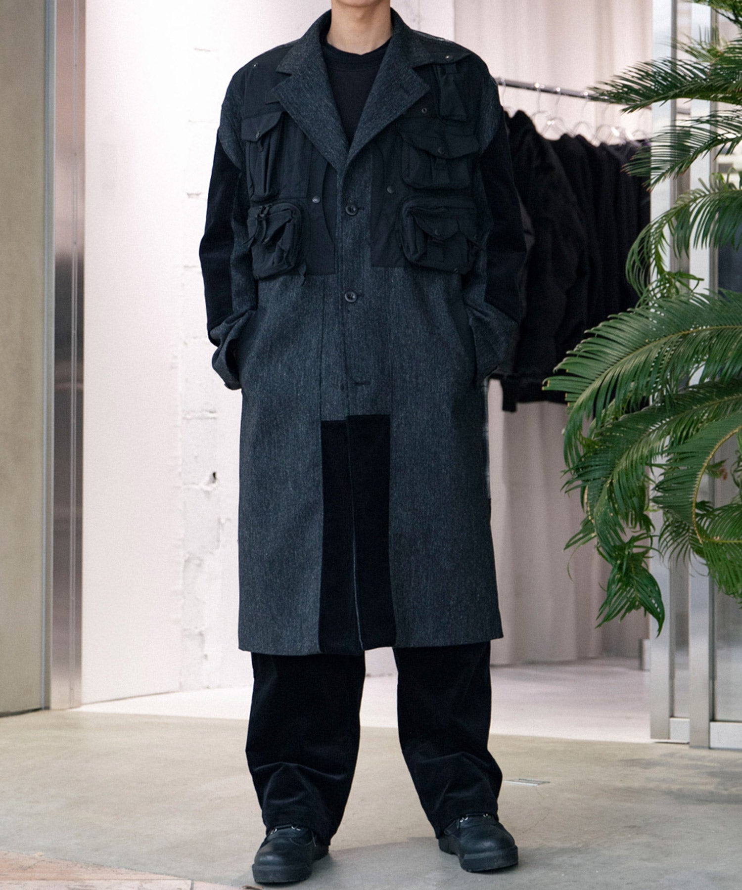 ウールツイードx綿フランネルチェックxエステルオックス Filson Wネーム