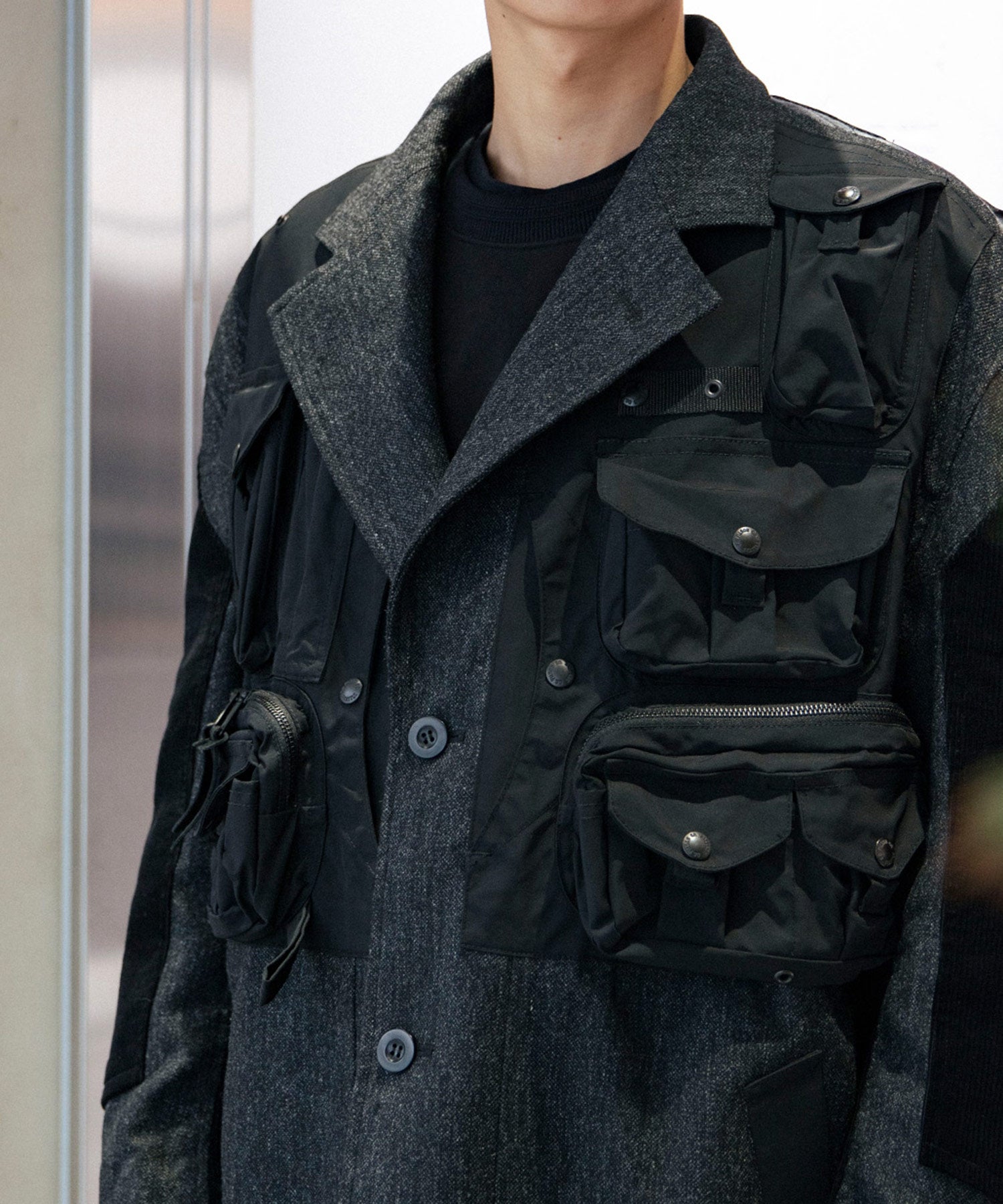 ウールツイードx綿フランネルチェックxエステルオックス Filson Wネーム