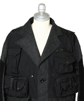 ウールツイードx綿フランネルチェックxエステルオックス Filson Wネーム