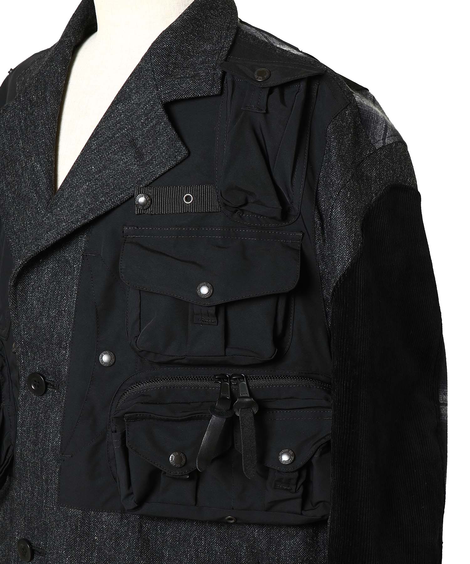 ウールツイードx綿フランネルチェックxエステルオックス Filson Wネーム