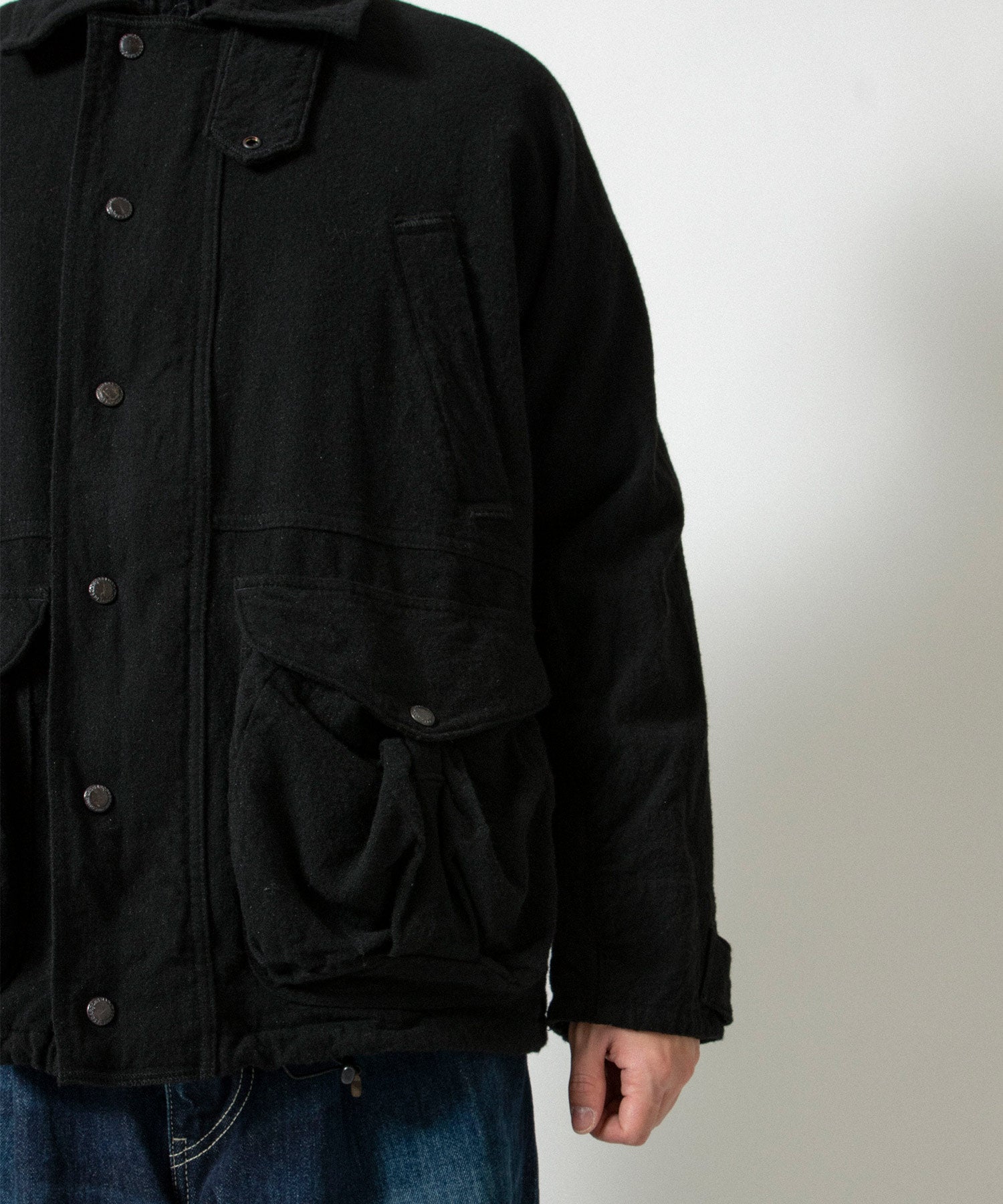 ウールアクリルツイル 製品染縮絨 Filson Wネーム - JUNYA WATANABE