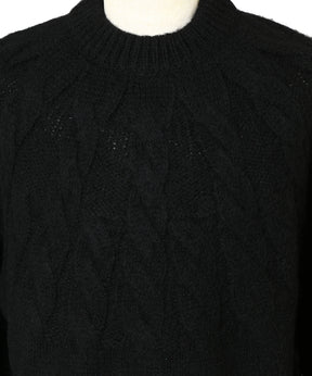 チュビオットウールケーブル柄ホールガーメント