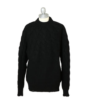 チュビオットウールケーブル柄ホールガーメント