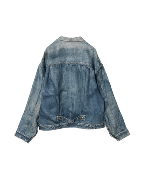 ジャケット 麻オックス 転写プリント Levi’s Wネーム BerBerJin
