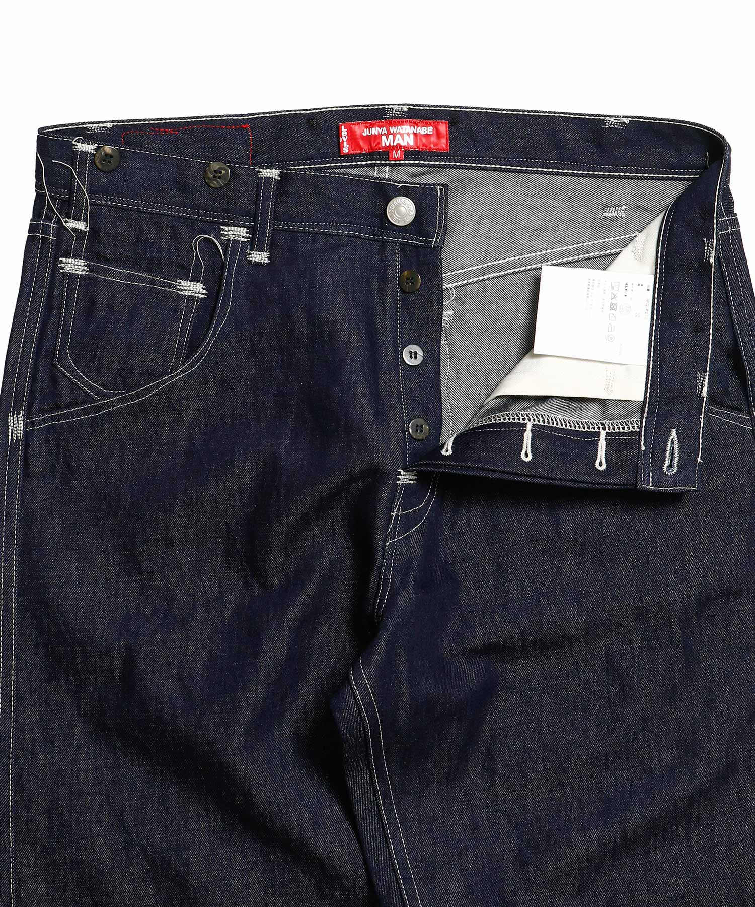 綿麻デニム Levi's Wネーム - JUNYA WATANABE MAN (ジュンヤワタナベ