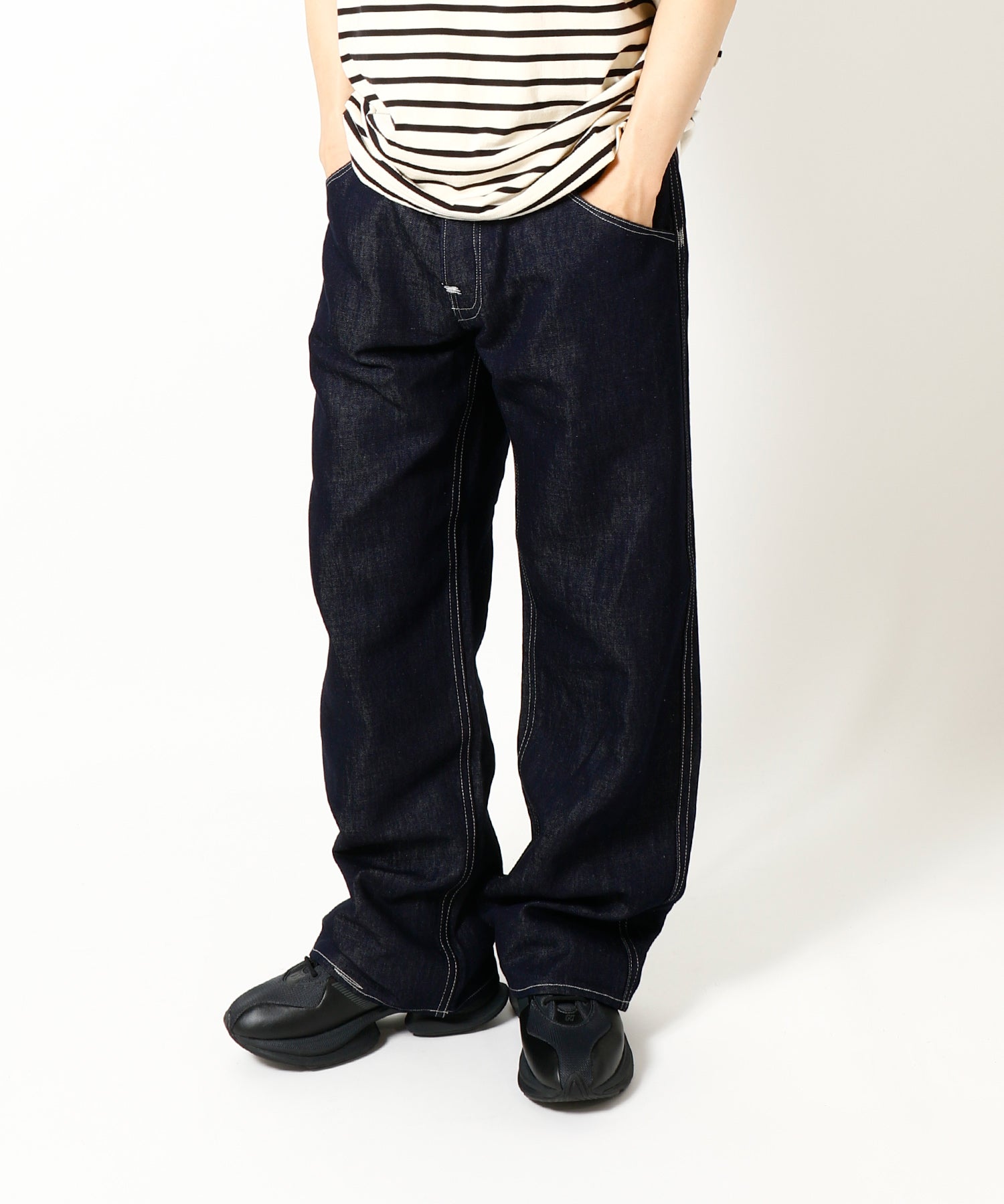 綿麻デニム Levi's Wネーム