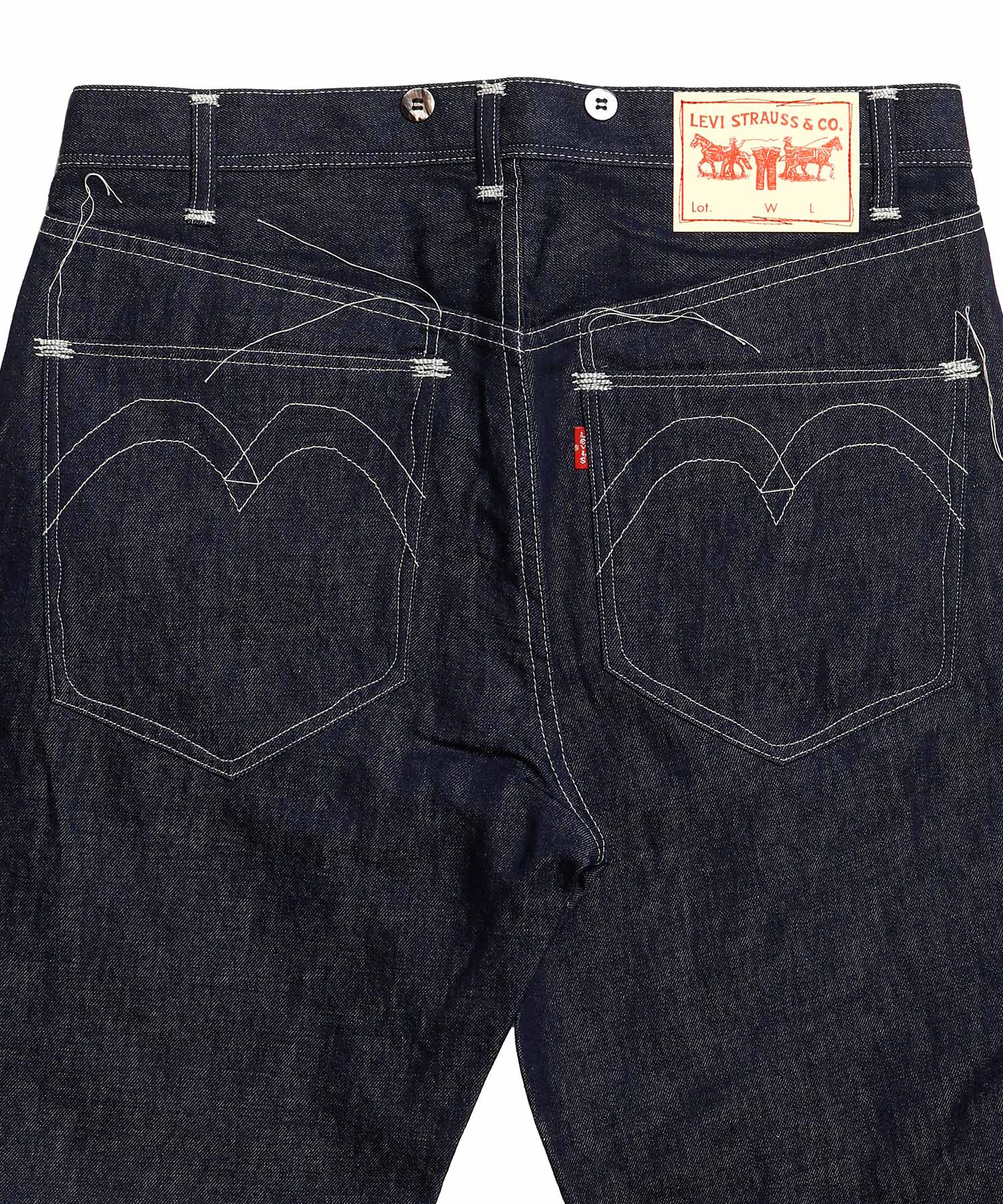 綿麻デニム Levi's Wネーム
