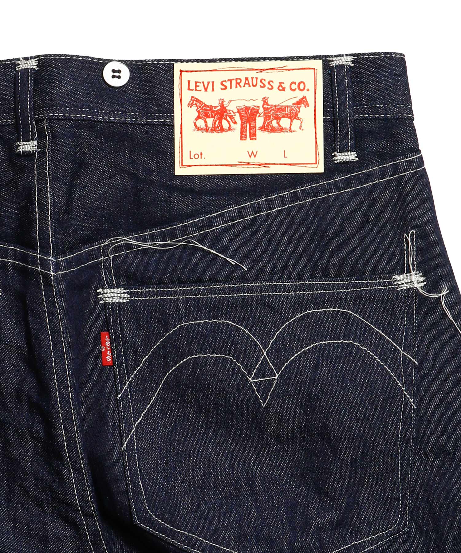 綿麻デニム Levi's Wネーム