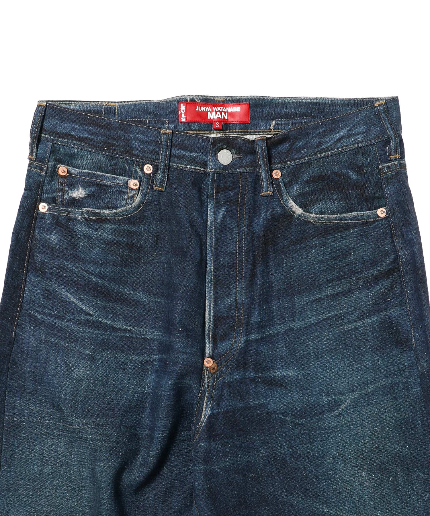パンツ 綿麻オックス 転写プリント Levi’s Wネーム BerBerJin