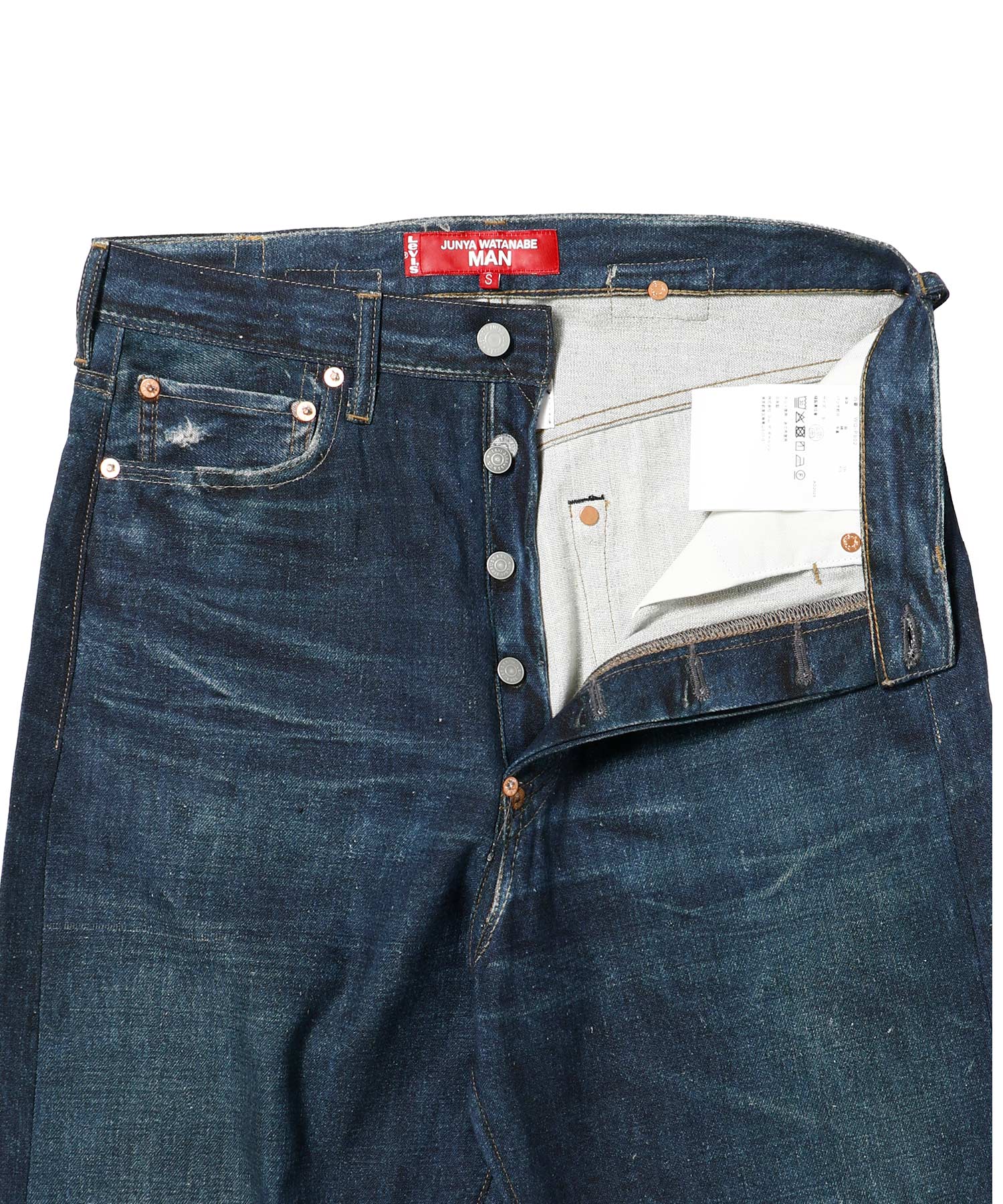 パンツ 綿麻オックス 転写プリント Levi’s Wネーム BerBerJin