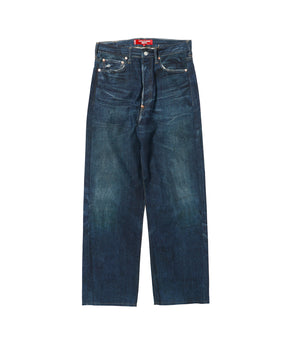パンツ 綿麻オックス 転写プリント Levi’s Wネーム BerBerJin