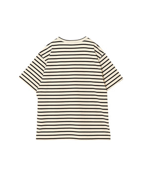 綿天竺ボーダー Tシャツ