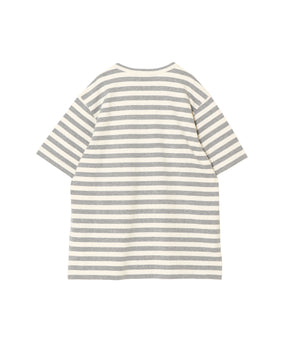 綿天竺ボーダー Tシャツ