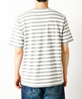 綿天竺ボーダー Tシャツ