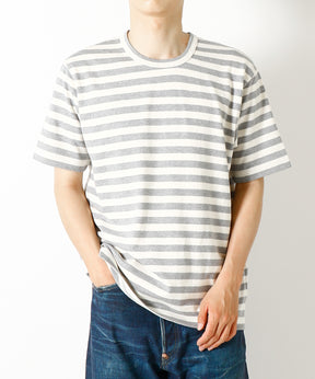 綿天竺ボーダー Tシャツ