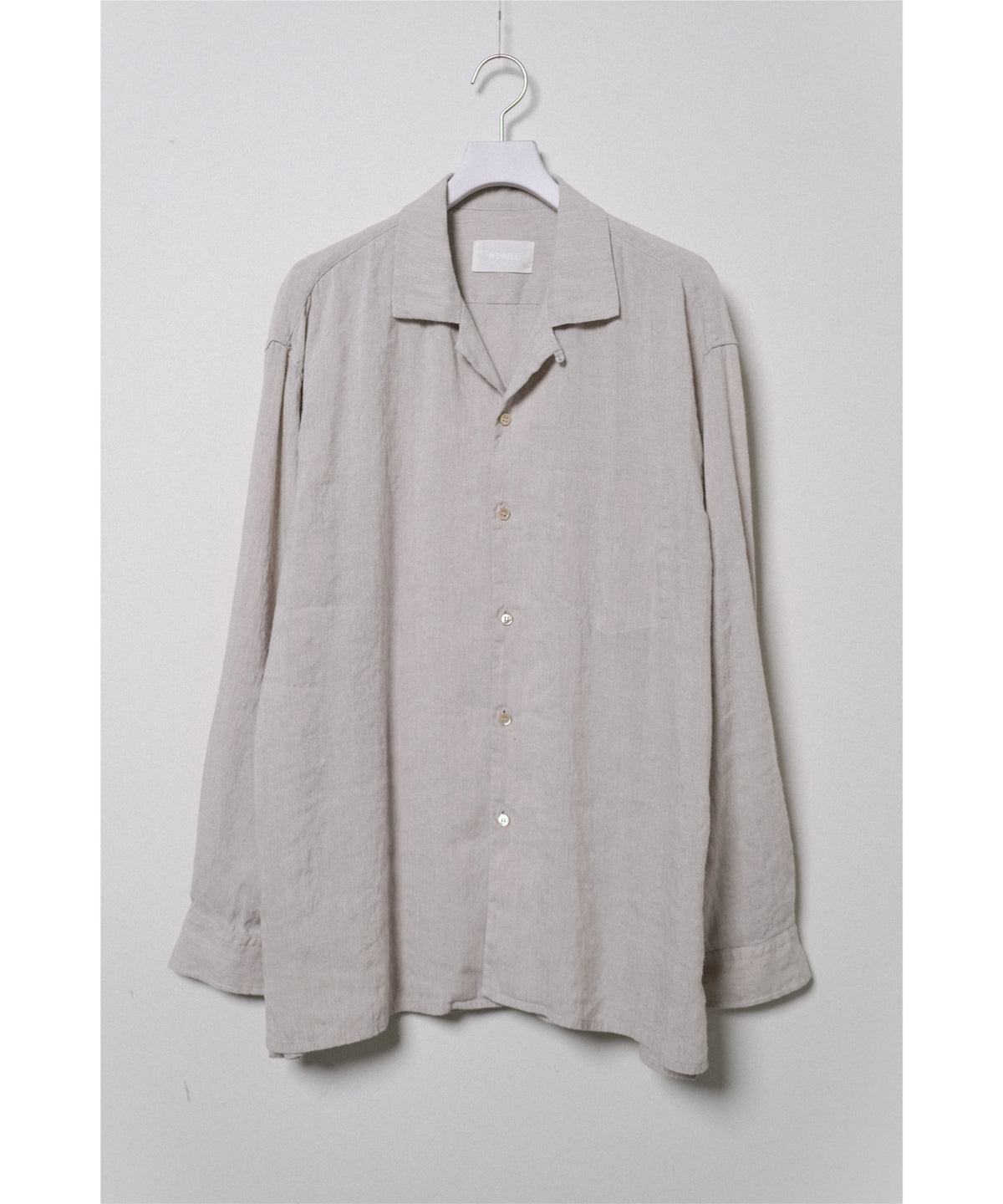 OPEN COLLAR SHIRT LS