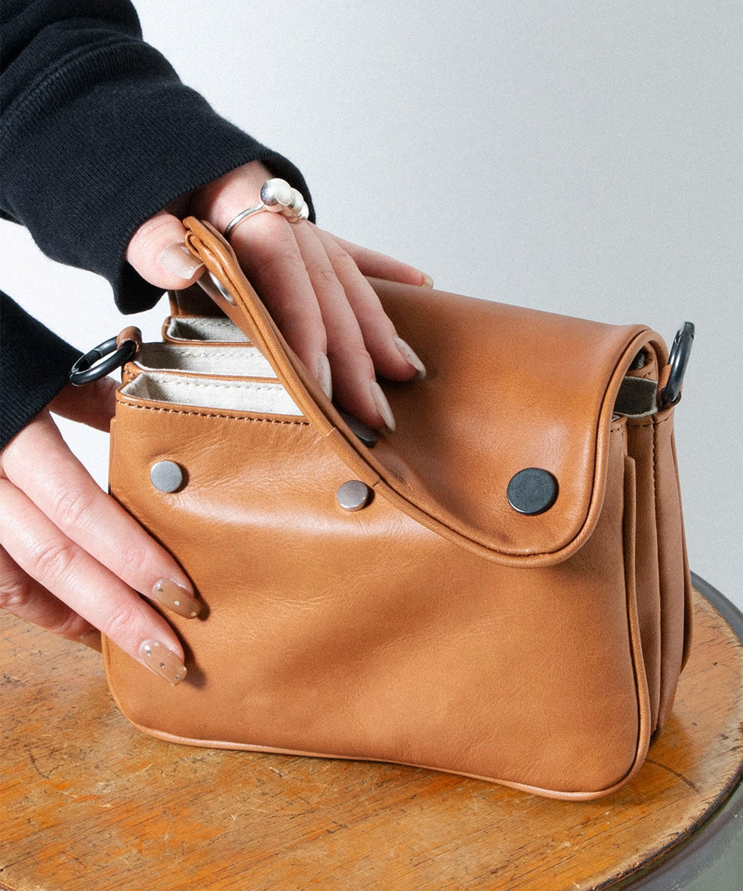 バッグ popon FLAP BAG S（FIGURE別注） - TESSEN CREATION (テッセンクリエイション