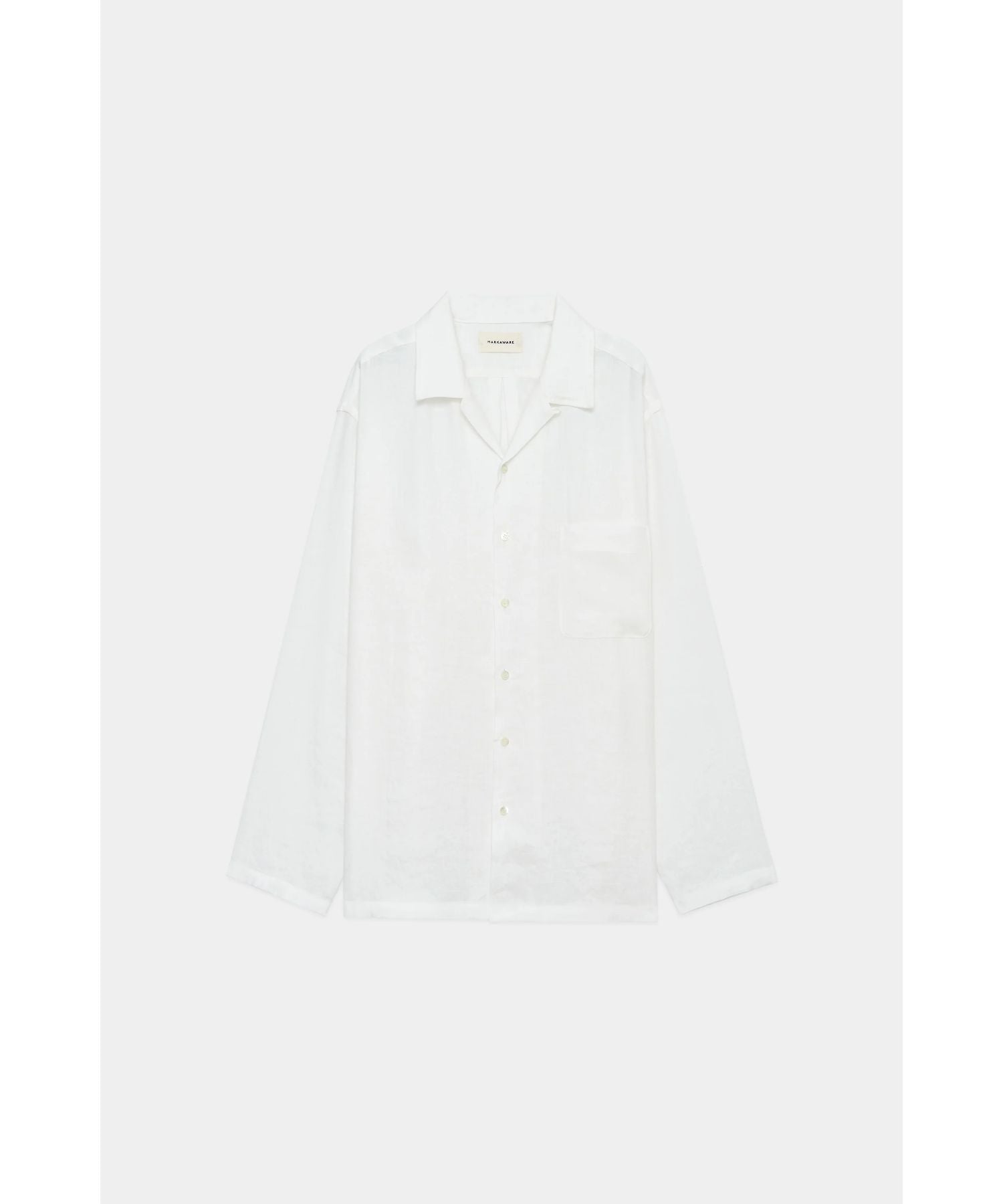 Hemp Shirting Open Collar Shirt L/S