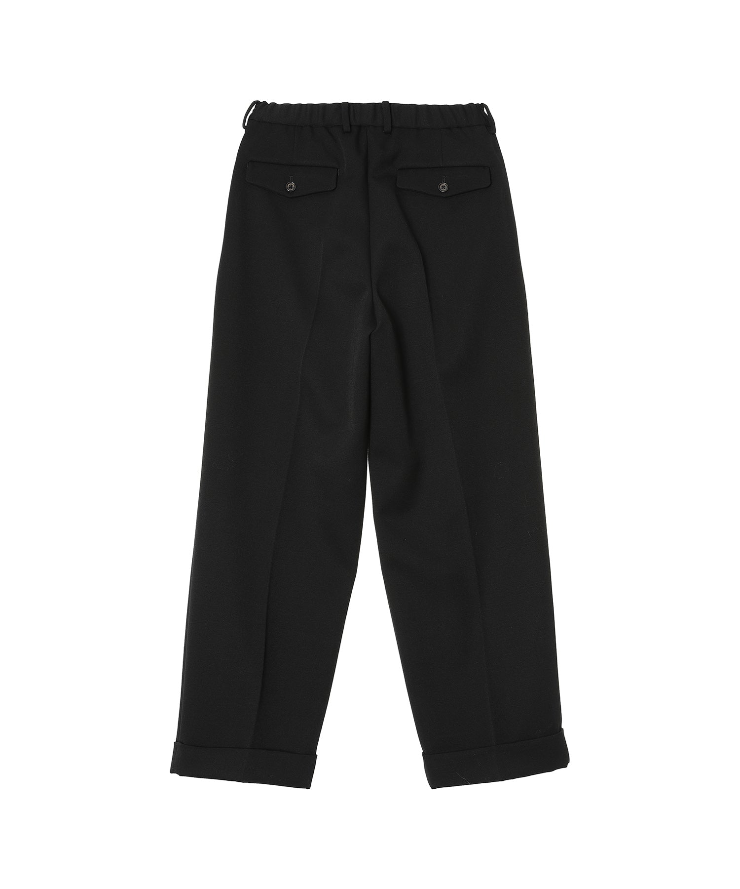 Polwarth Tuxedo Cloth Double Pleated Wide Trousers