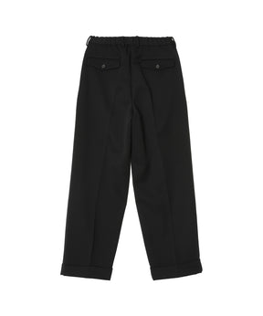 Polwarth Tuxedo Cloth Double Pleated Wide Trousers