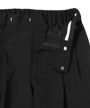 Polwarth Tuxedo Cloth Double Pleated Wide Trousers