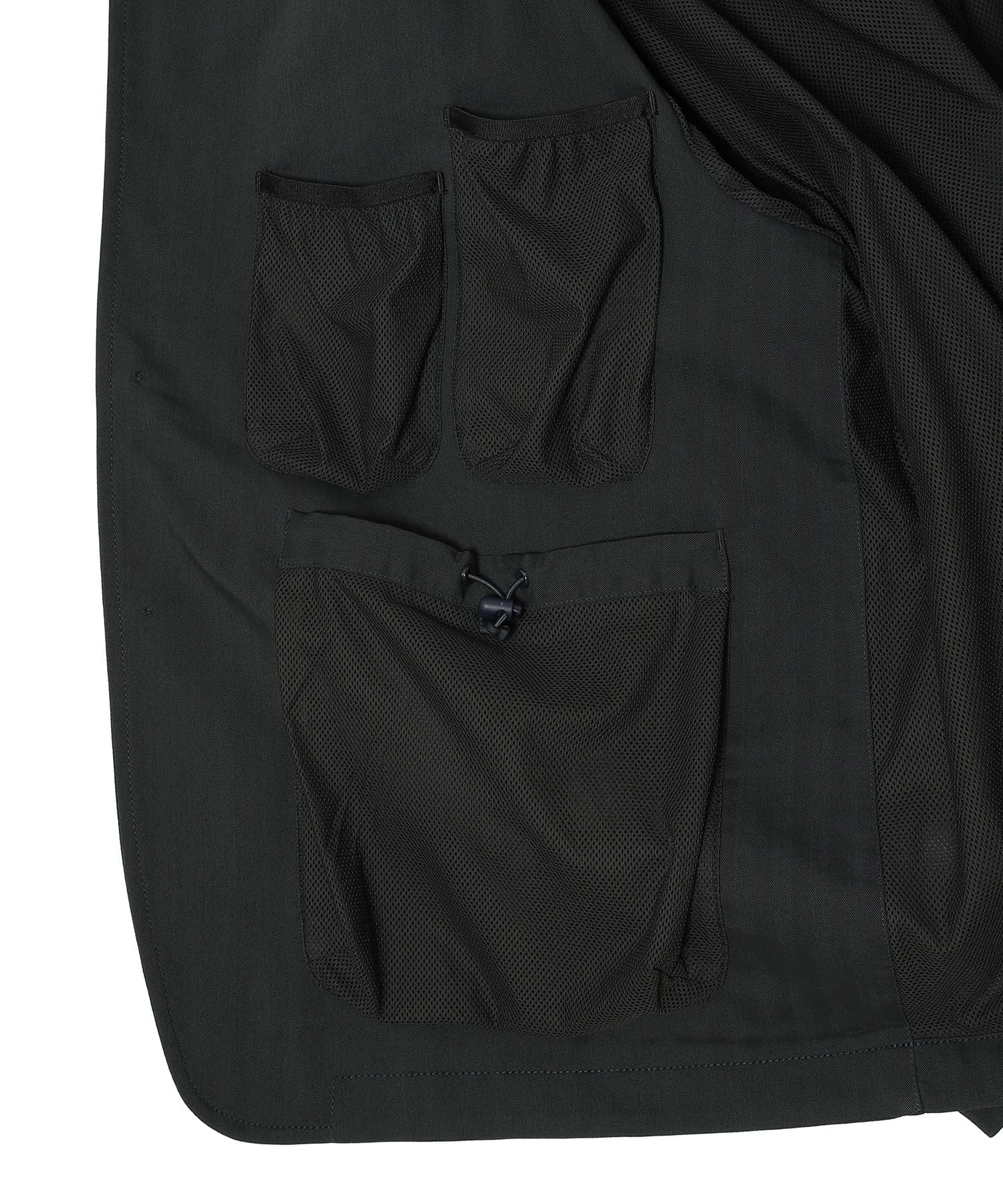 TECH LOOSE 2B JACKET HERRINGBONE