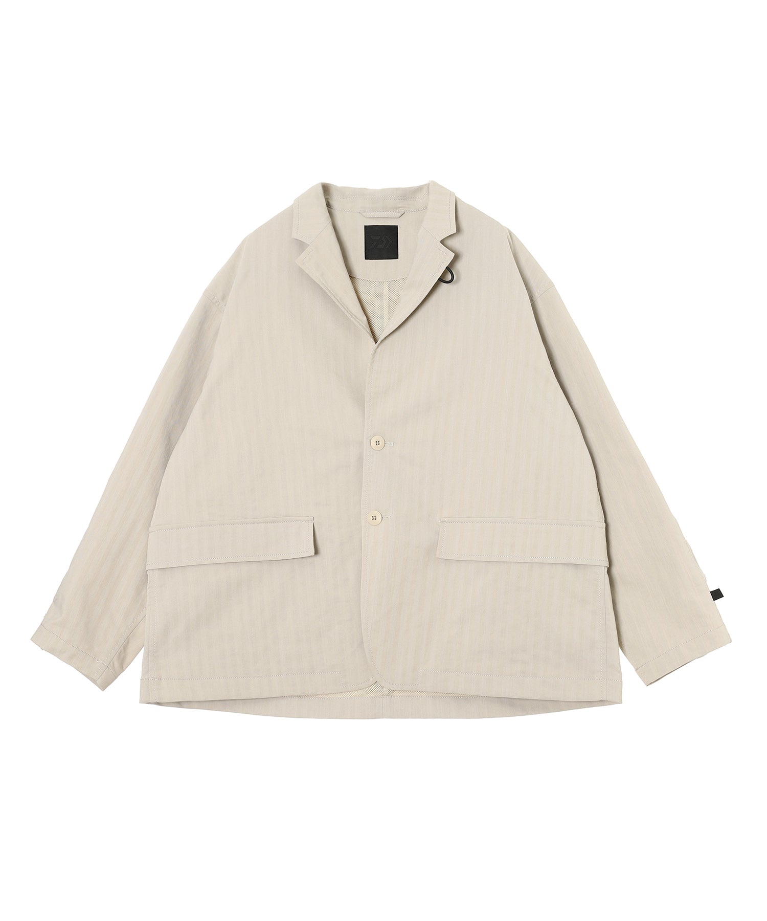TECH LOOSE 2B JACKET HERRINGBONE