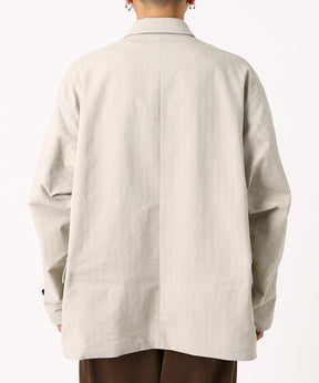 TECH LOOSE 2B JACKET HERRINGBONE