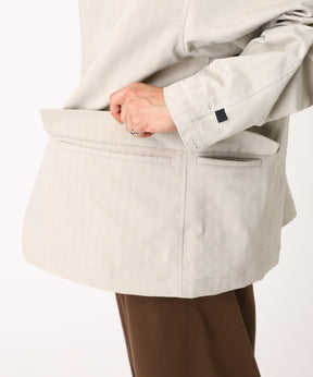 TECH LOOSE 2B JACKET HERRINGBONE