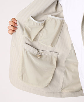 TECH LOOSE 2B JACKET HERRINGBONE