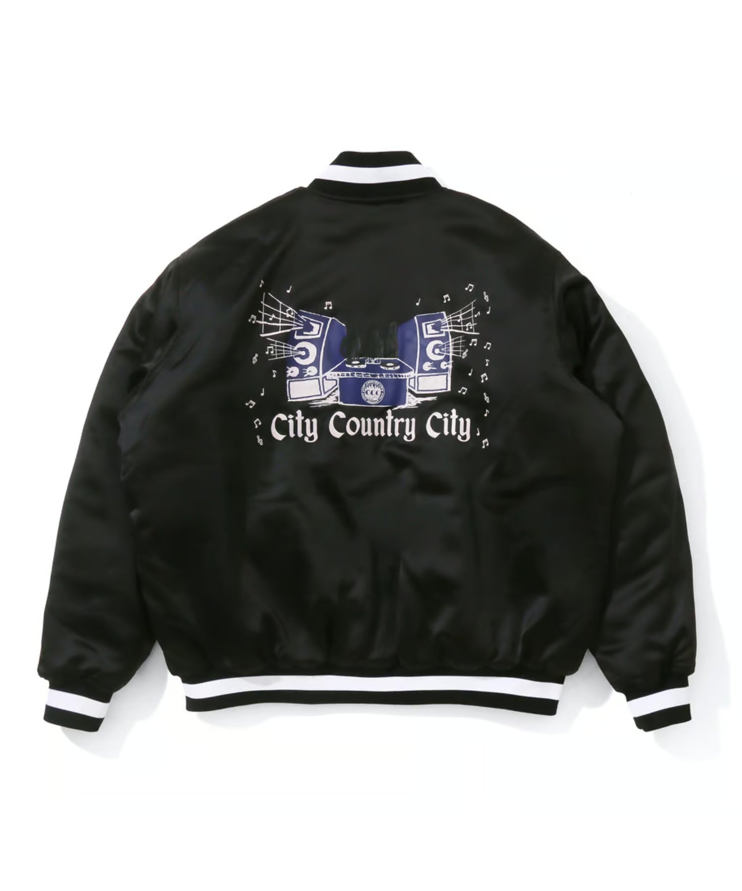 Satain Varsity Jacket - CITY COUNTRY CITY (シティーカントリーシティー) - outer (アウター) |  FIGURE ONLINE (フィギュアオンライン) 【公式通販】