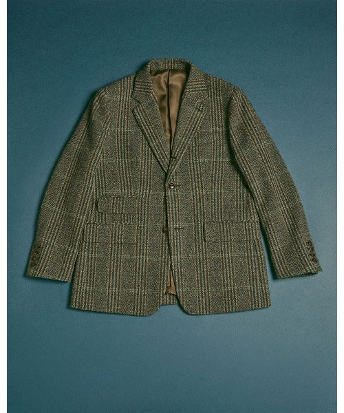BRITISH WOOL CHECKED JACKET