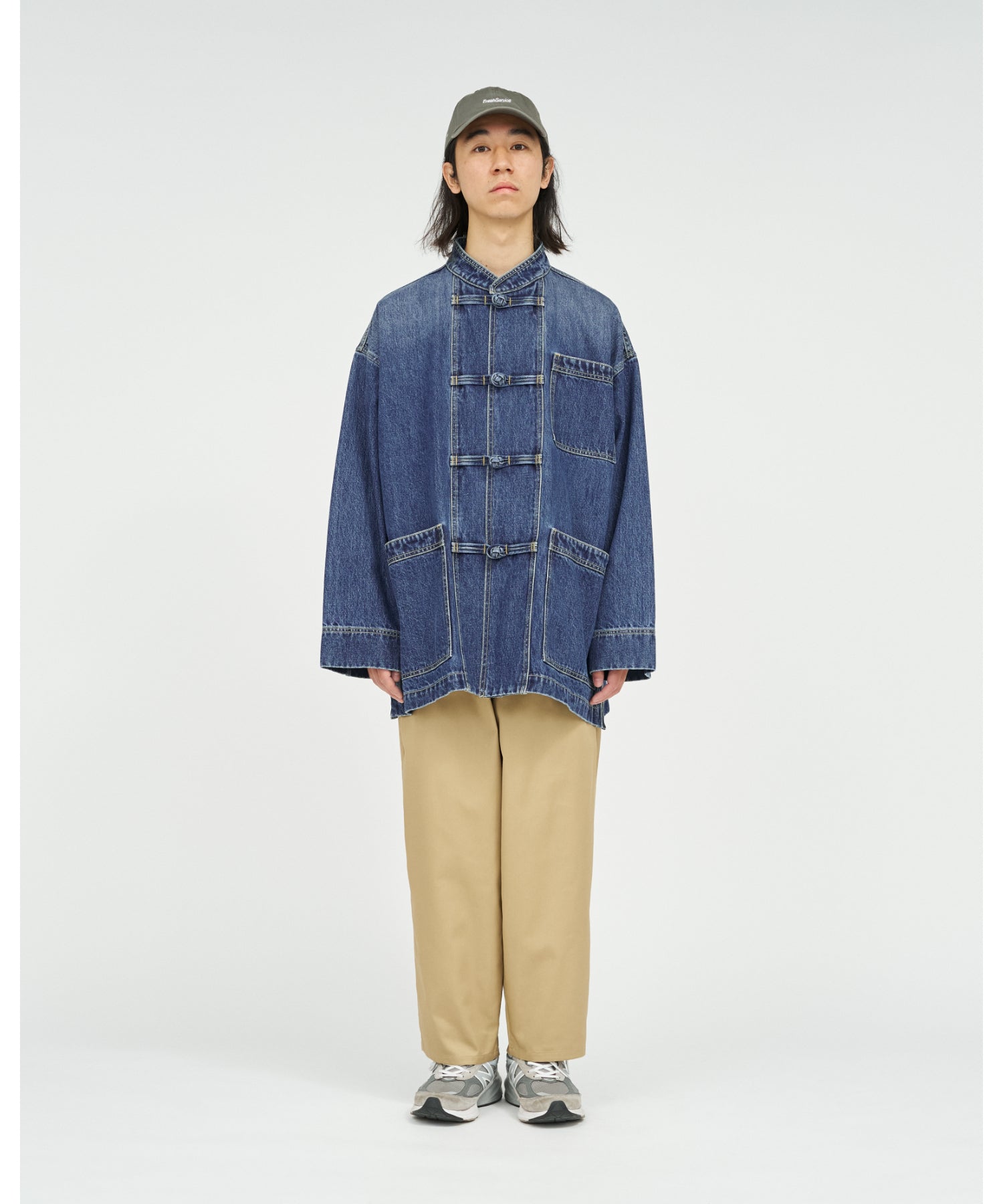 CORPORATE DENIM KUNG-FU COVERALL  (DARK WASH)