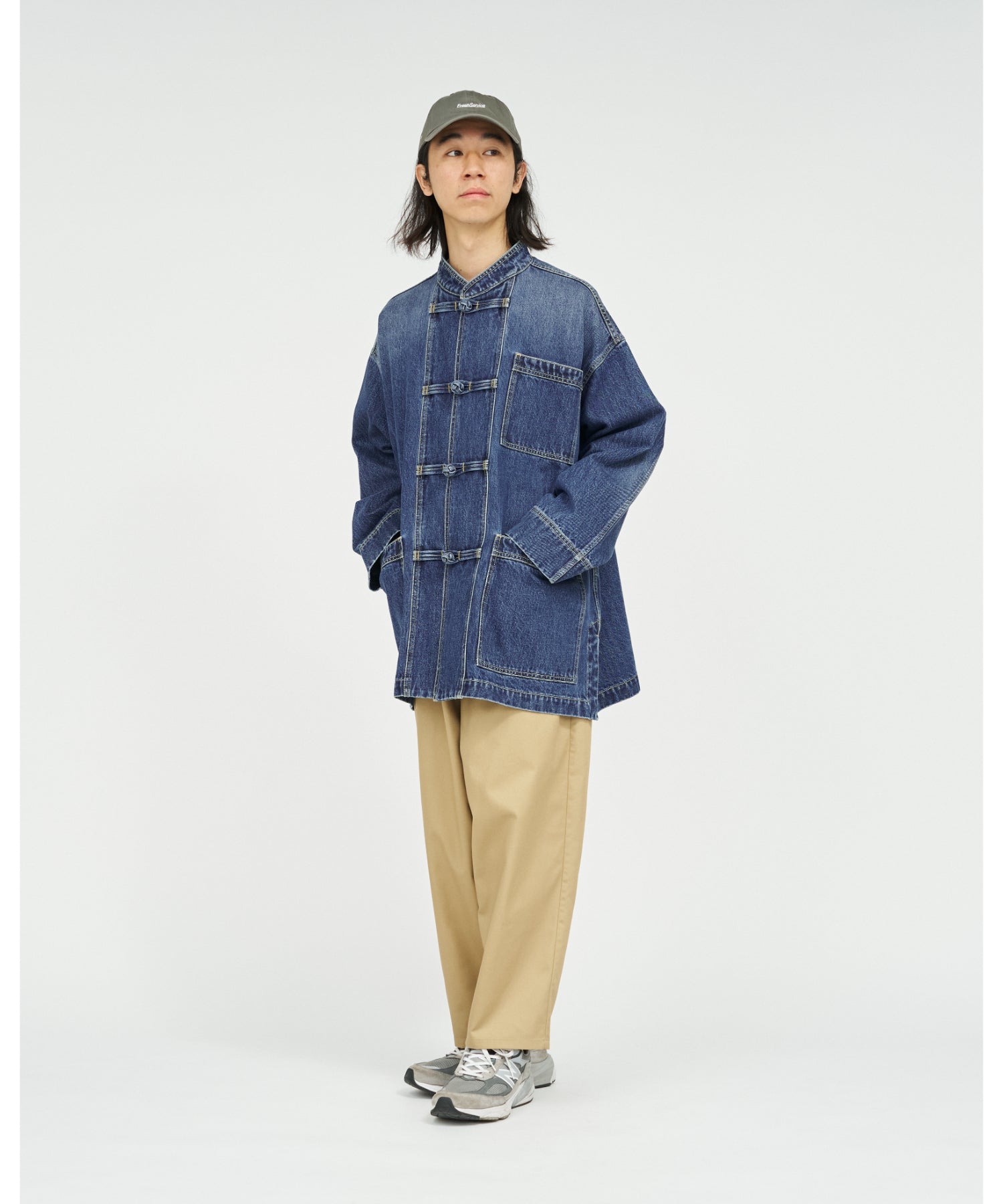 CORPORATE DENIM KUNG-FU COVERALL  (DARK WASH)