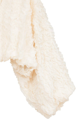 TOPSTITCHED FRILL BOLERO