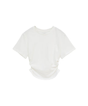 SHIRRED HEM COMPACT TOPS