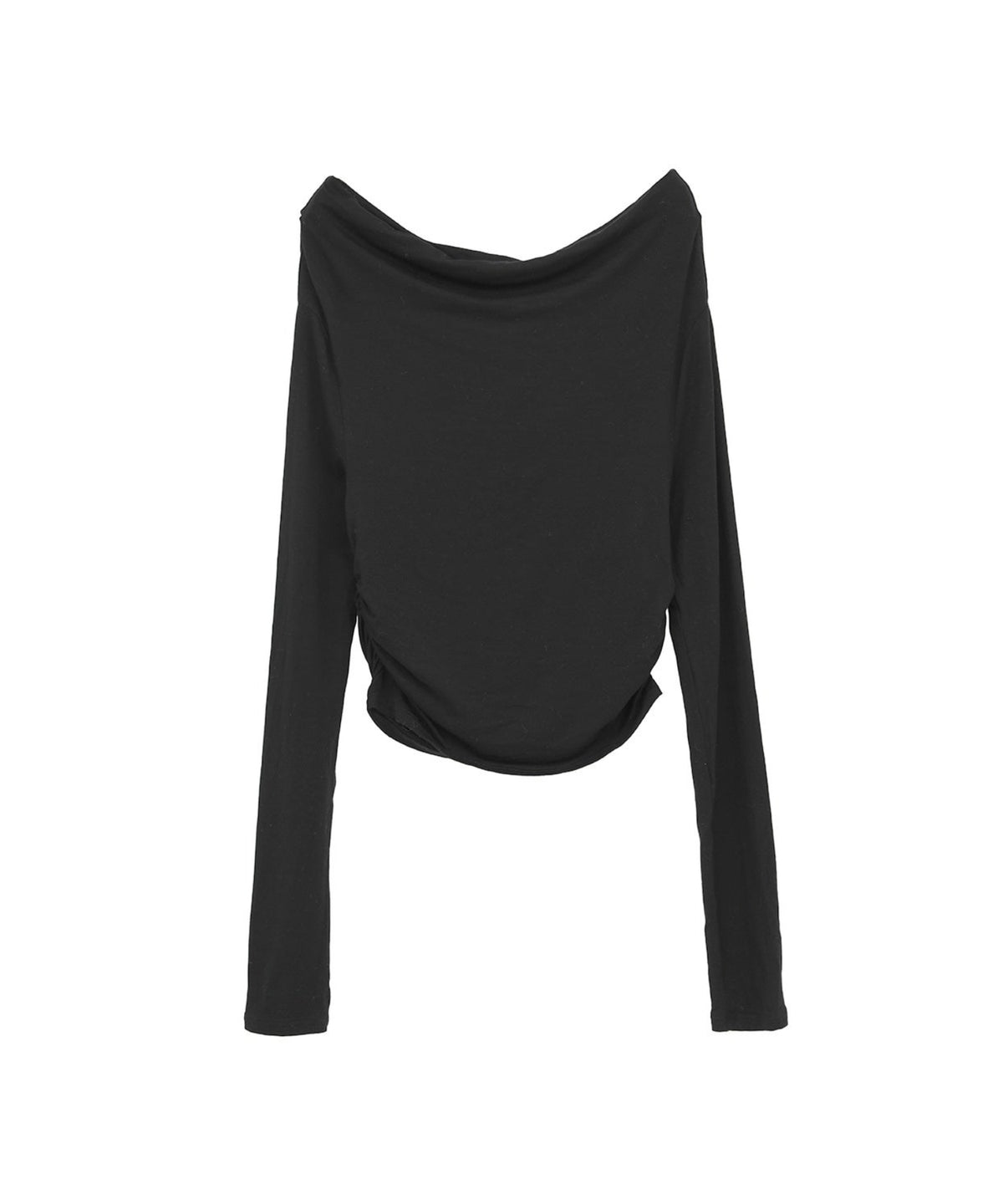 DRAPED OFF SHOULDER SOFT CUT TOPS