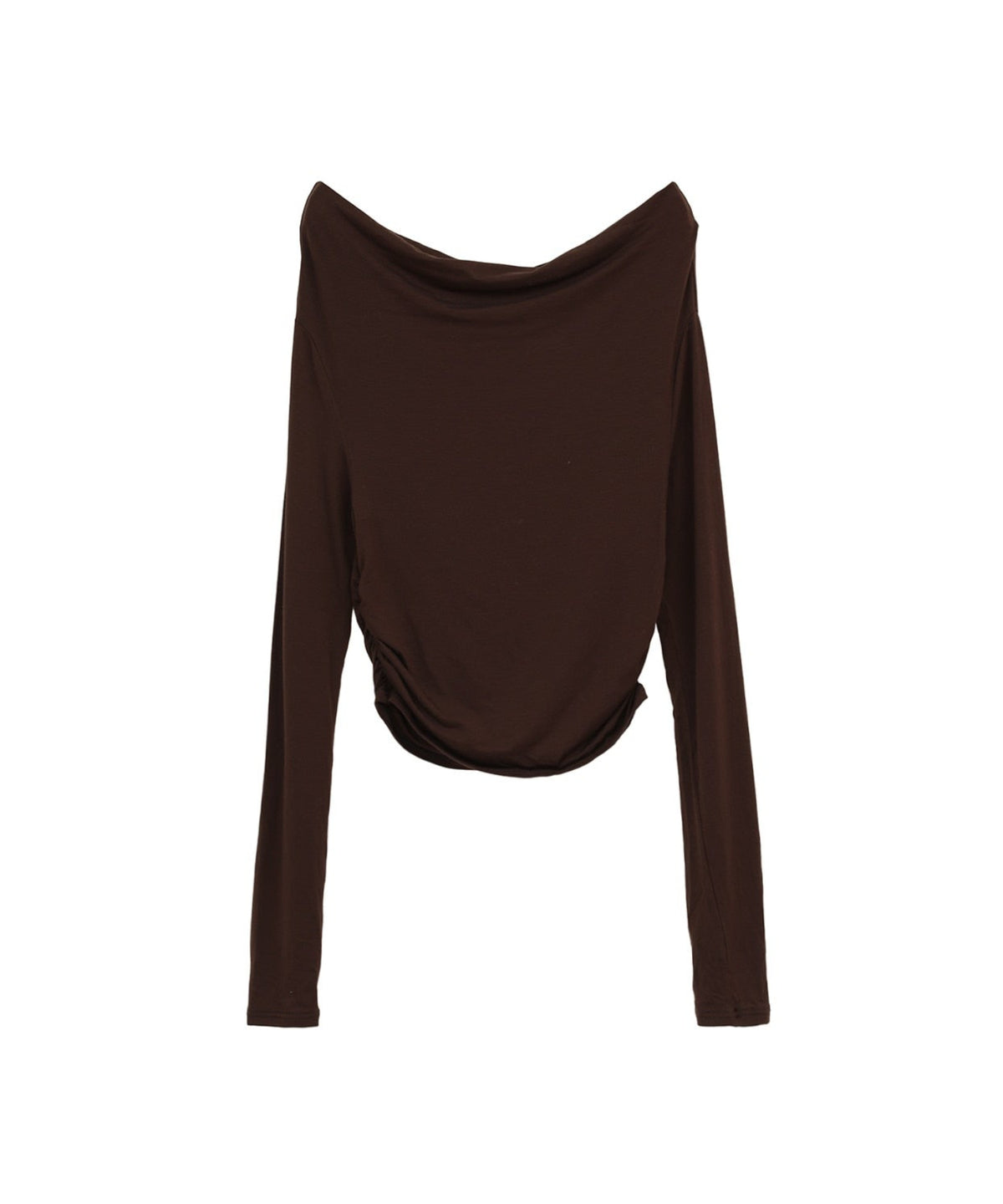 DRAPED OFF SHOULDER SOFT CUT TOPS