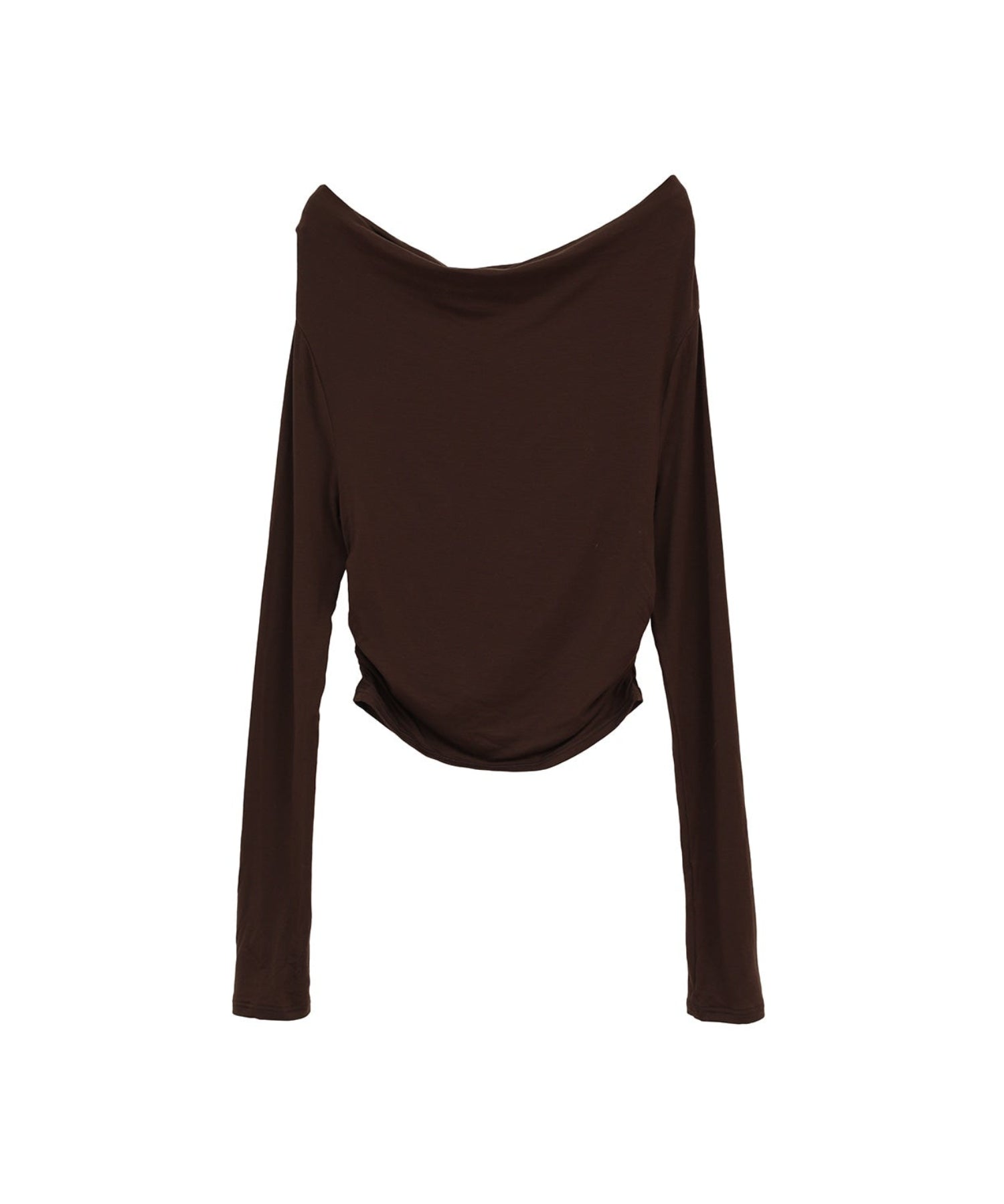 DRAPED OFF SHOULDER SOFT CUT TOPS