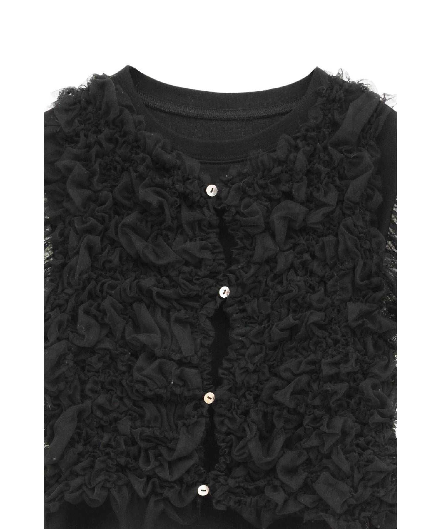 TULLE VEST LAYERED TOPS