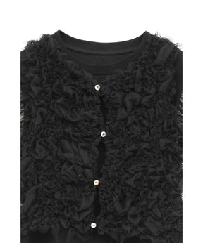 TULLE VEST LAYERED TOPS
