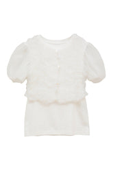 TULLE VEST LAYERED TOPS